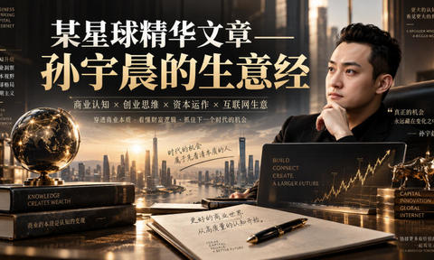 某星球精华文章——孙宇晨的生意经