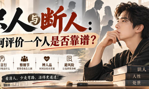付费文章:识人与断人:如何评价一个人是否靠谱?