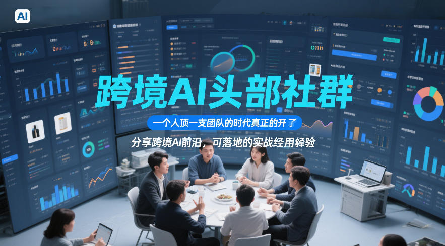 跨境AI头部社群，一个人顶一支团队的时代真正的开始了，分享跨境AI前沿，可落地的实战经验（更新09月11日）