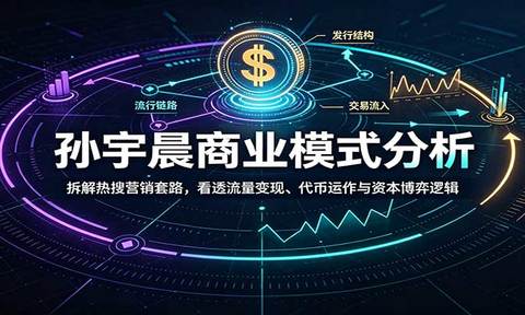 孙宇晨商业模式分析:拆解热搜营销套路,看透流量变现、代币运作与资本博弈逻辑