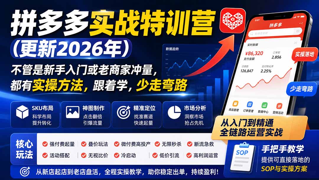 拼多多实战特训营(更新0920