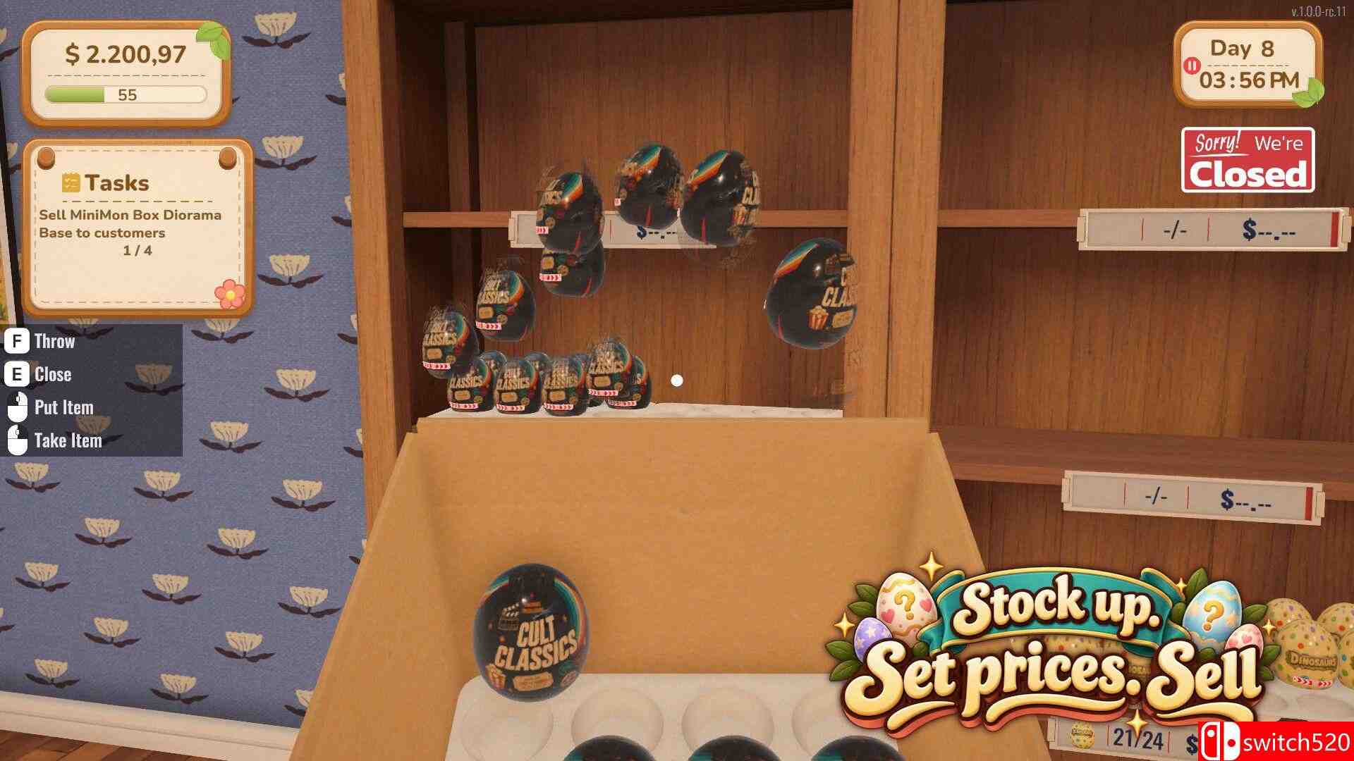 《盲蛋商店模拟器（Mystery Egg Shop Simulator）》官方中文 [中文/繁体/英文/日语]